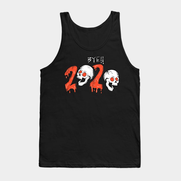 BYE 2020 Melting Typography Tank Top by yogisnanda